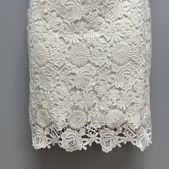 SOLD IN STORE NWT Lulus Crochet Overlayed Fully Lined Dress - Picture 4 of 9